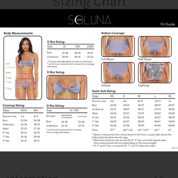 New Soluna Under The Sea Plunge High Cut Leg One Piece Swimsuit Size Medium - Picture 8 of 8